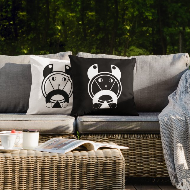 Cojín De Exterior Tora Tiger Geometric Zodiac (Relax in style with bold tiger vibes)