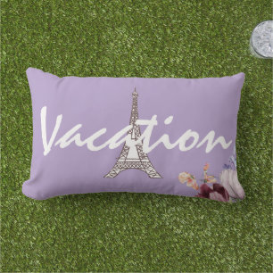 Cojín De Exterior Torre Eiffel moderna personalizada de vacaciones C