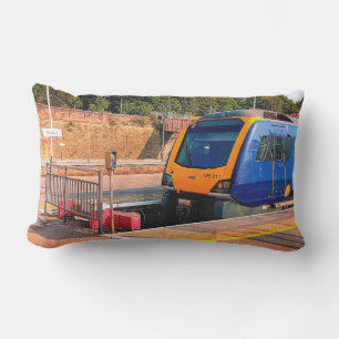 Cojín De Exterior Tren azul y amarillo