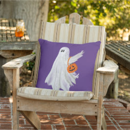 Cojín De Exterior Truco O Tratamiento Del Fantasma Con Cubo De Vela 