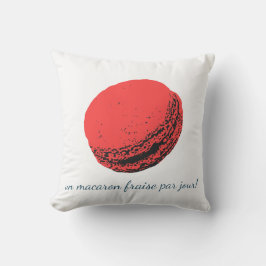 Cojín De Exterior un macaron fraise par jour!