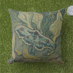 Cojín De Exterior Van Gogh Mariposa Lunar Gigante Arte de Naturaleza