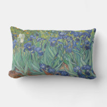 Van Gogh Vintage Irises Pillow al aire libre