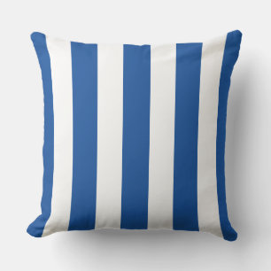 Cojín De Exterior Verano náutico franco-azul y blanco