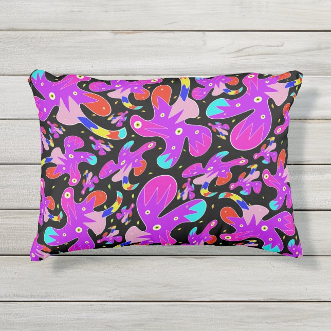 Cojín De Exterior Verde estampado (Anverso)