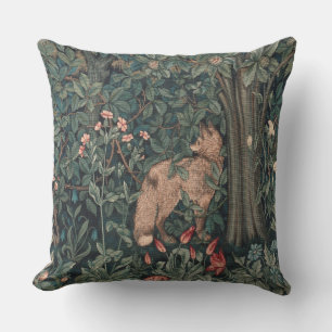 Cojín De Exterior Vida silvestre William Morris Greenery Fox