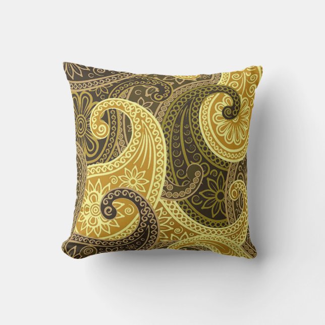 Cojín De Exterior Vintage Paisley (Anverso)