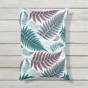 Cojín De Exterior Vintage-style botanical fern leaves
