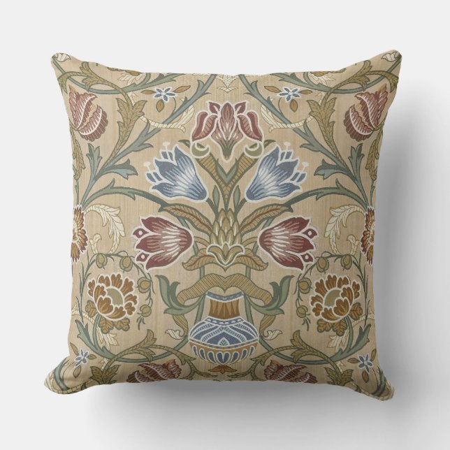 Cojín De Exterior William Morris Brocade Elegant Garden Classic (Anverso)