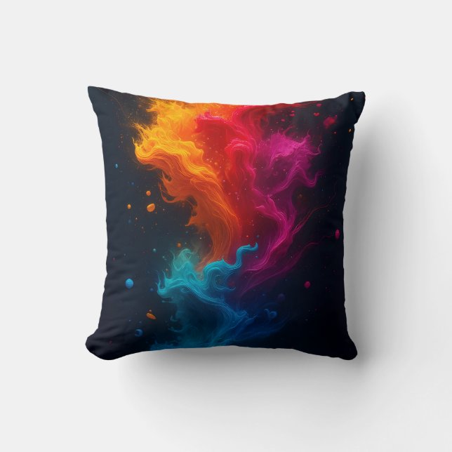 Cojin de fuego multicolor (Anverso)