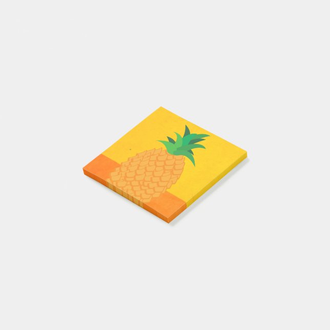 Cojín de notas fresco de post-it de la piña (En perspectiva)