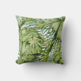 Cojín de palmera de verano tropical