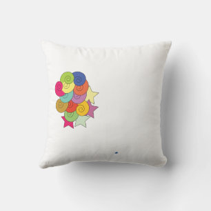 cojín de patrón circular, almohada de diseño color