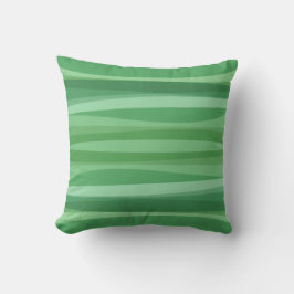 cojín de patrón curvo verde