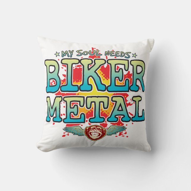 Cojín de Soul Metalizado en Biker (Anverso)
