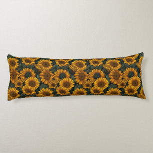 Cojín Decoración de guardería floral de girasol lujo en