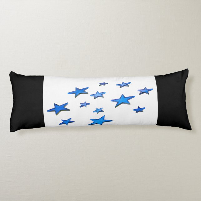 Cojín Decoraciones de Navidad Azul (Reverso)