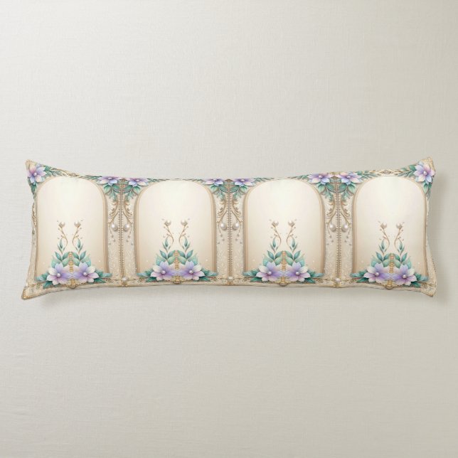 Cojín Decorative Floral Frame Body Pillow (Anverso)
