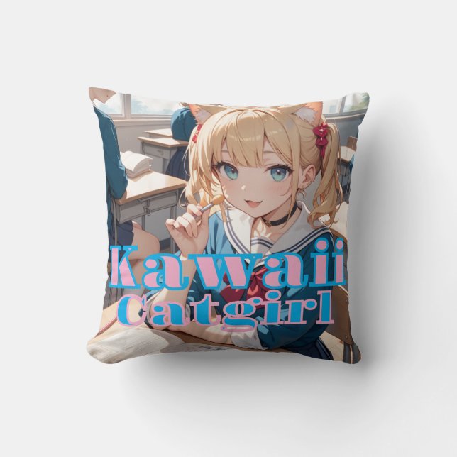 COJÍN DECORATIVO セーラー服を着た猫耳娘 (Anverso)