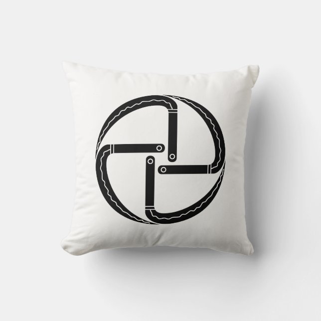 COJÍN DECORATIVO 四つ鎌 (Anverso)