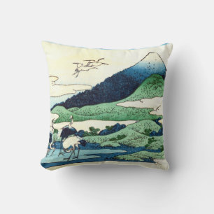 Cojín Decorativo 梅 沢, 北 斎 Ver Mt.Fuji desde Umezawa, Hokusai, Ukiyo