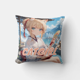 COJÍN DECORATIVO 温泉にはいる猫耳娘。