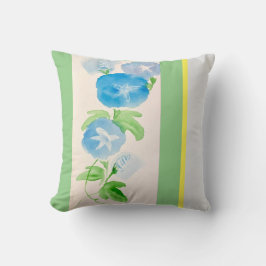 Cojín Decorativo 青い朝顔-Japanese Flower Seriesークッション