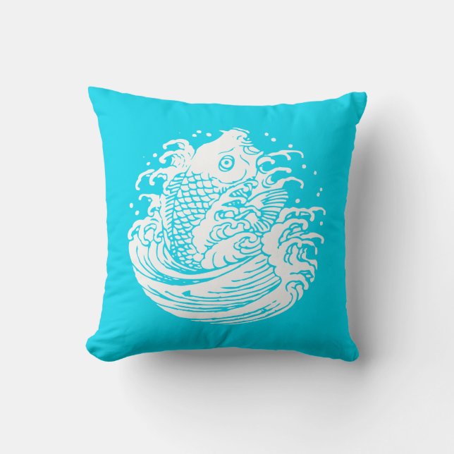 COJÍN DECORATIVO 鯉に水 (Anverso)