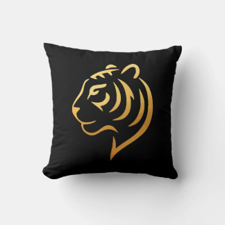 Cojín Decorativo 黄金の虎 Gold Tiger – Japanese Minimalist