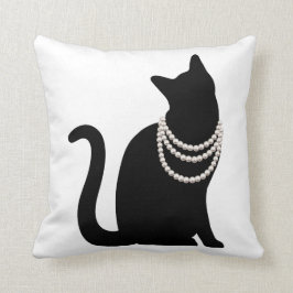 COJÍN DECORATIVO 黒猫と宝石 クッション