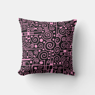 Cojín Decorativo 040512 - Rosa en negro