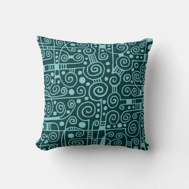 Cojín Decorativo 040512 - Tonos de verde (Anverso)