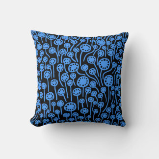 Cojín Decorativo 090512 - Azul bebé en negro