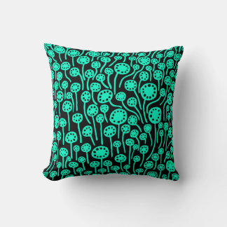 Cojín Decorativo 090512 - Turquesa en negro