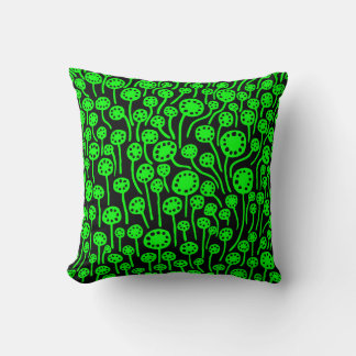Cojín Decorativo 090512 - Verde sobre negro