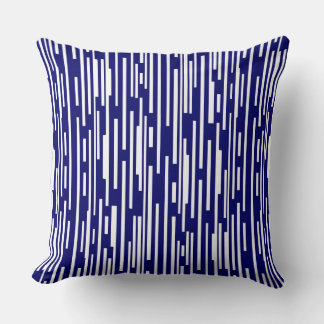 Cojín Decorativo 100216 - Marina Profunda y Blanco
