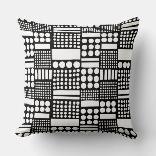 Cojín Decorativo 100416 - Blanco sobre negro