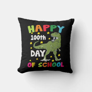 Cojín Decorativo 100 Días De Escuela Trex 100º Día de la Escuela