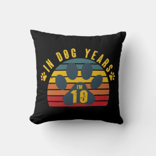 Cojín Decorativo 10 en años de perro