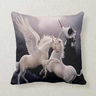 Cojín Decorativo #10-Unicorn y lucha de Pegaso