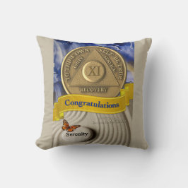 Cojín Decorativo 11 Año NOMBRE PERSONALIZADO Aniversario Serenidad