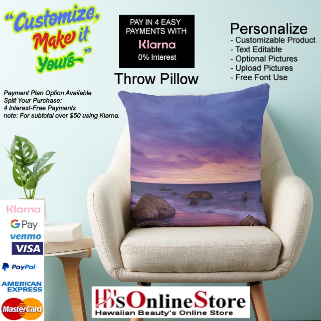 Cojín decorativo 13 Sunset Beach Polyester (Sunset Beach Square Polyester Large Pillow 13.)