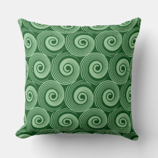 Cojín Decorativo 140216 Espirales - Verde oscuro en verde oscuro 0a