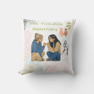 Cojín Decorativo 15 Años de Amistad & Contando   Mejores Amigos