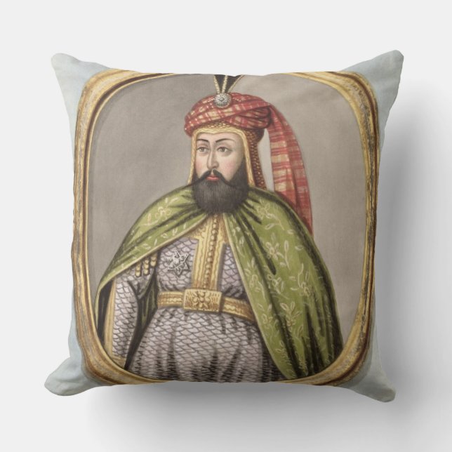 Cojín Decorativo 1612-40) sultanes IV de Amurath (Murad) (1623-40, (Anverso)