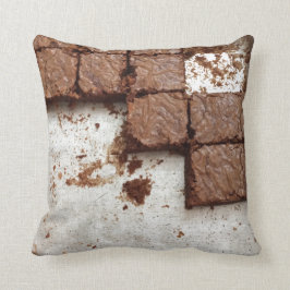 Cojín decorativo 16" de los "brownie que anhelan"