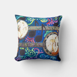 Cojín decorativo 16" del poliéster de los banjos x