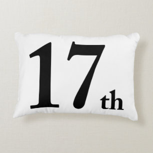 Cojín Decorativo 17mo Este número está para los cumpleaños o tod