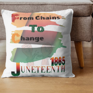 Cojín Decorativo 18 de junio de 1865 de las cadenas al cambio