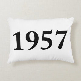 Cojín Decorativo 1957 para los cumpleaños, aniversarios,